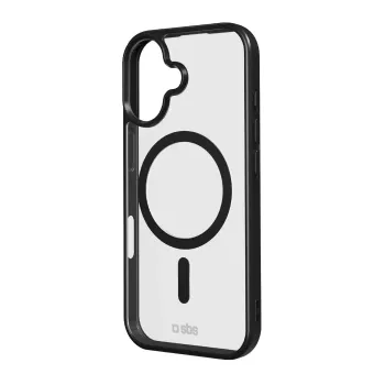 Coque SBS pour Apple iPhone 17 transparent noir compatible MagSafe TEMAGCOLIP1763K