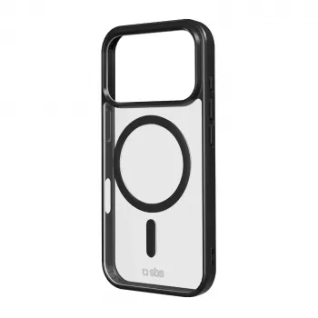 Coque SBS pour Apple iPhone 17 Pro transparent noir compatible MagSafe TEMAGCOLIP1763PK