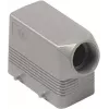 Boîtier capot en aluminium moulé sous pression ILME MHO16.25, taille 77.27, entrée latérale, filetage M25, verrouillage à 4 vis, gris