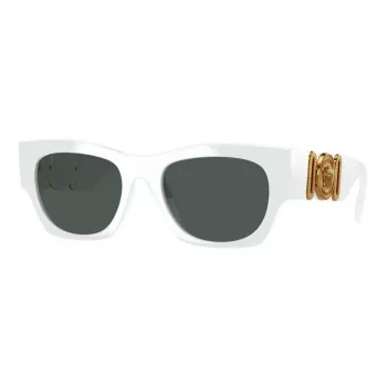 Lunettes de soleil femme cat-eye Versace VE4479U31487, monture noire, verres gris, 52mm