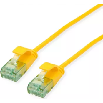 Câble patch UTP ROLINE RM Cat.6A/Class EA SLIM jaune 1m 21.45.3423