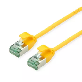 Câble patch U/FTP ROLINE RM Cat.6A Class EA Slim jaune 0,5m 21.45.3322
