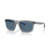 Lunettes de soleil homme rectangulaires Armani Exchange AX4149SU 83638 noir mat/gris foncé