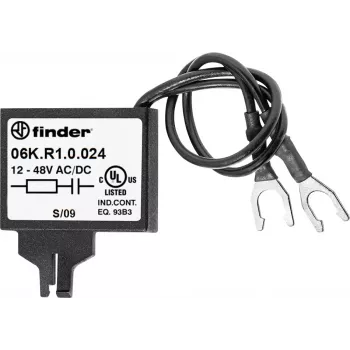 Module de suppression RC Finder 06K.R1.0.024 pour bobines de relais 24V AC/DC