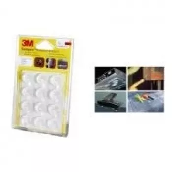 Butoir de protection 3M Bumpon SJ5309BL transparent rond 22,3 mm de diamètre, 10,1 mm de hauteur, autocollant