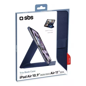 Étui folio SBS Book Pro pour iPad Air 11 pouces 2024 / 10,9 pouces 2022 et 2020 - bleu TABKPROIPAIR10924B
