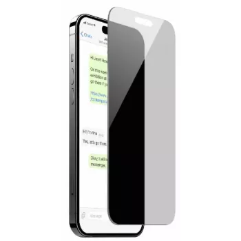Film de protection d'écran en verre trempé confidentialité SBS Mobile pour iPhone 15 et iPhone 16 avec protection latérale PUSDGPRIPHONE1661