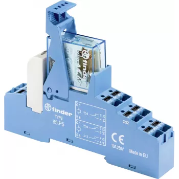 Relais d'interface Finder 48.P8.7.024.4050, 24 V DC, 2 CO, 10 A