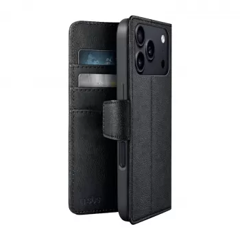 Étui portefeuille SBS Wallet Classic Mag pour Apple iPhone 18 Pro avec portefeuille et support, compatible MagSafe - noir