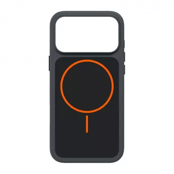 Coque SBS D3O Core pour iPhone 18 Pro / 17 Pro, compatible MagSafe, noir-orange