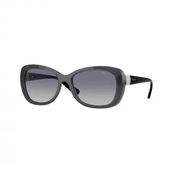 Vogue VO2943SB31324 Women's Cat Eye Sunglasses, Transparent Pink Frame, Pink Mirror Lenses, 55mm