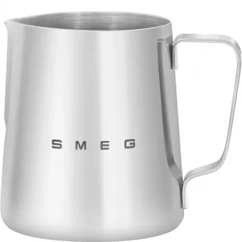 Pichet à mousser le lait Smeg CMMJ01 style années 50 argent acier inoxydable
