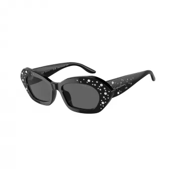 Lunettes de soleil femme Giorgio Armani AR8213BU5001B rectangulaires noires