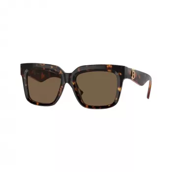Lunettes de soleil femme Burberry BE4419-300273, monture havane, verres marron dégradé, 54 mm