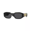 Lunettes de soleil unisexes Versace VE4361 – monture noire, verres gris, 53/18/140 mm VE4361-539787