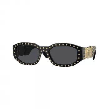 Lunettes de soleil unisexes Versace VE4361 – monture noire, verres gris, 53/18/140 mm VE4361-539787