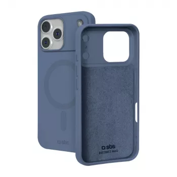 Coque SBS Instinct Mag pour iPhone 18 Pro / 17 Pro compatible MagSafe - bleue