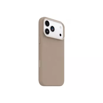 Coque arrière OtterBox Symmetry Series pour Apple iPhone 17 Pro Max - compatible MagSafe - cuir de cactus, aimant, polyuréthane - Gray Comfort (beige) 77-99073