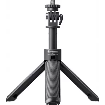 Trépied perche à selfie 2 en 1 Insta360 Mini pour caméras d'action, vis 1/4 inch, alliage d'aluminium, noir CINSAAVB