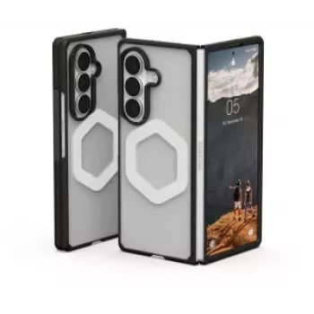 Coque UAG Urban Armor Gear Mouve avec module magnétique pour Samsung Galaxy Z Fold8 Ultra, Ice (transparente)/noire 214560114343