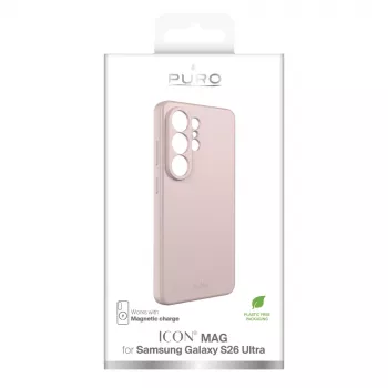 Coque SBS Mobile Icon pour Samsung Galaxy S26 Ultra, compatible MagSafe, rose PUSGS26UICONMAGROSE