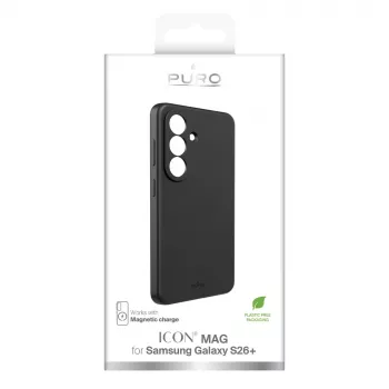 Coque arrière MagSafe SBS Mobile ICONMAG pour Samsung Galaxy S26+, noire PUSGS26PICONMAGBLK