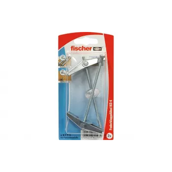 Cheville à bascule pour cloison creuse Fischer 084341 KD 4 K NV avec vis à crochet, 105 mm, 1 ensemble