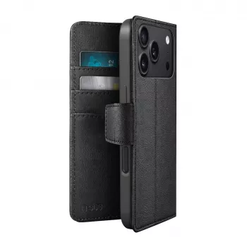 Coque SBS Wallet Classic pour iPhone 18 Pro Max avec porte-cartes et support, noire