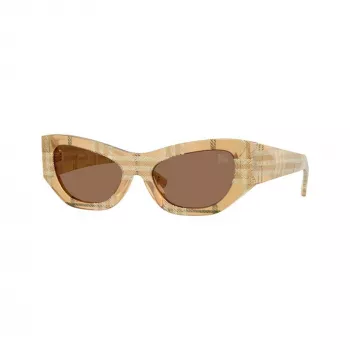 Lunettes de soleil femme carrées Burberry BE4450U415773, Havana/dégradé brun, 54 mm