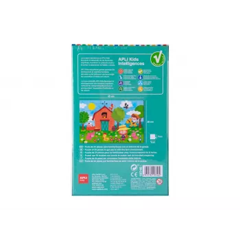 AGIPA Learning Puzzle The Farm, 24 Pieces, Cardboard Box, 152 mm Length 18746