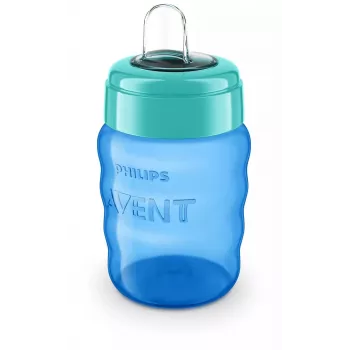 Tasse d'apprentissage Philips AVENT Easy Sip, 9M+, 260 ml, bec en silicone, bleu