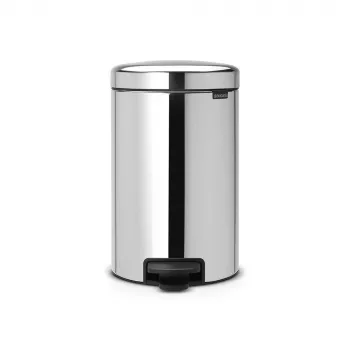 Poubelle à pédale Brabantia NewIcon 12L, Brilliant Steel
