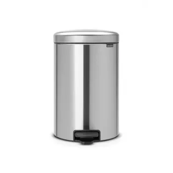 Poubelle à pédale Brabantia NewIcon 20L, Matt Steel