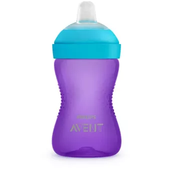 Tasse d'apprentissage Philips AVENT My Grippy avec bec souple 300 ml, 9m+, violet