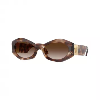 Lunettes de soleil homme carrées en acétate Versace VE4466U, monture noire, verres gris, 54mm VE4466U54613B