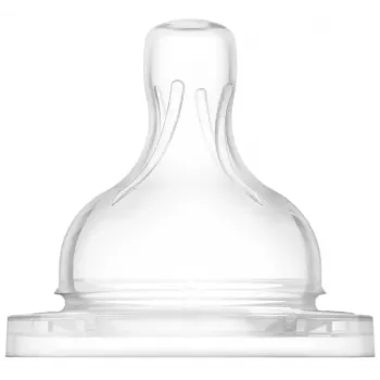 Tétines en silicone pour biberon anti-colique Philips Avent, débit rapide, 6M+, lot de 2