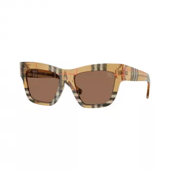Lunettes de soleil cat eye pour femme Burberry BE4449F414673 havane foncé dégradé marron 53 mm