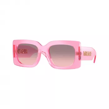 Lunettes de soleil cat eye pour femme Versace VE4496U53705M, havane/dégradé marron, 54 mm