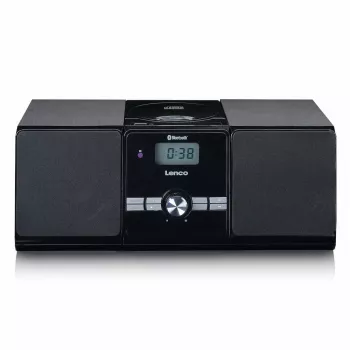 Micro-chaîne Lenco MC-030BK avec Bluetooth, CD, radio FM, USB, AUX, noir
