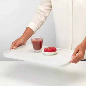 Planche à découper / plateau de service Brabantia ReNew, grand, gris clair