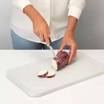 Planche à découper / plateau de service Brabantia ReNew, grand, gris clair