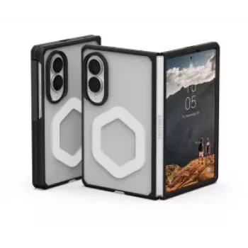 Coque Mouve UAG Urban Armor Gear avec module magnétique pour Samsung Galaxy Z Fold8 - Ice (transparent)/noir 214562114343