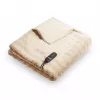 Couverture électrique Duux Yentl Bubble Rabbit en fausse fourrure beige 200x200 cm (DXOB11)