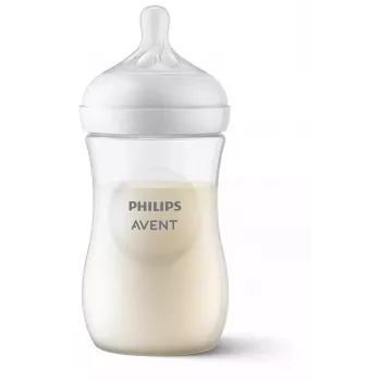 Philips AVENT biberon Natural Response 260 ml, tétine débit moyen, 1m+