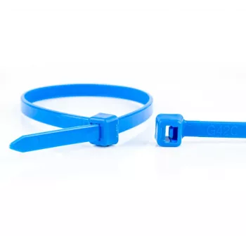 WKK Blue Cable Ties 100 x 2.5 mm, 100 Pieces, Polyamide 6.6 11032671