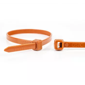 WKK Brown Nylon Cable Ties 200 x 3.6 mm, 100-Pack 110124171