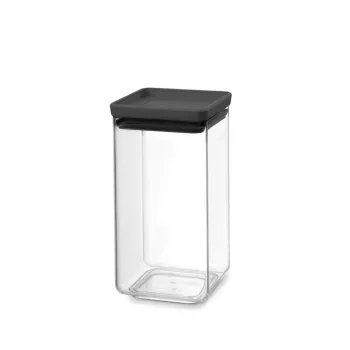 Boîte de conservation alimentaire rectangulaire Brabantia Make & Take 1,6 L gris foncé