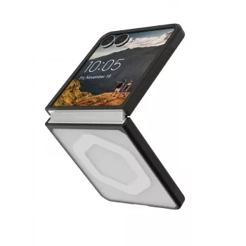 Coque UAG Mouve avec module magnétique pour Samsung Galaxy Z Flip8, Ice (transparent)/noir 214561114343