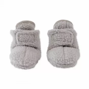 Lodger Slipper Teddy Baby Slippers, Storm, 6-12 Months, Anti-Slip
