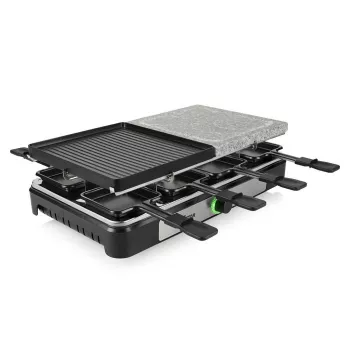 Tristar RA-2747 appareil à raclette avec revêtement antiadhésif, voyant lumineux, fonction grill, noir, pierre